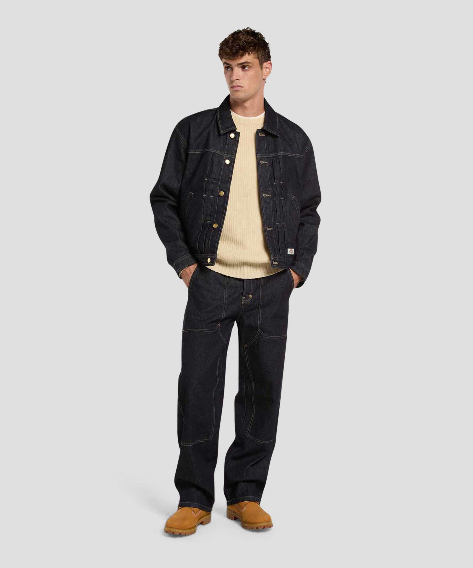 Trucker Double Knee Relaxed Jeans
