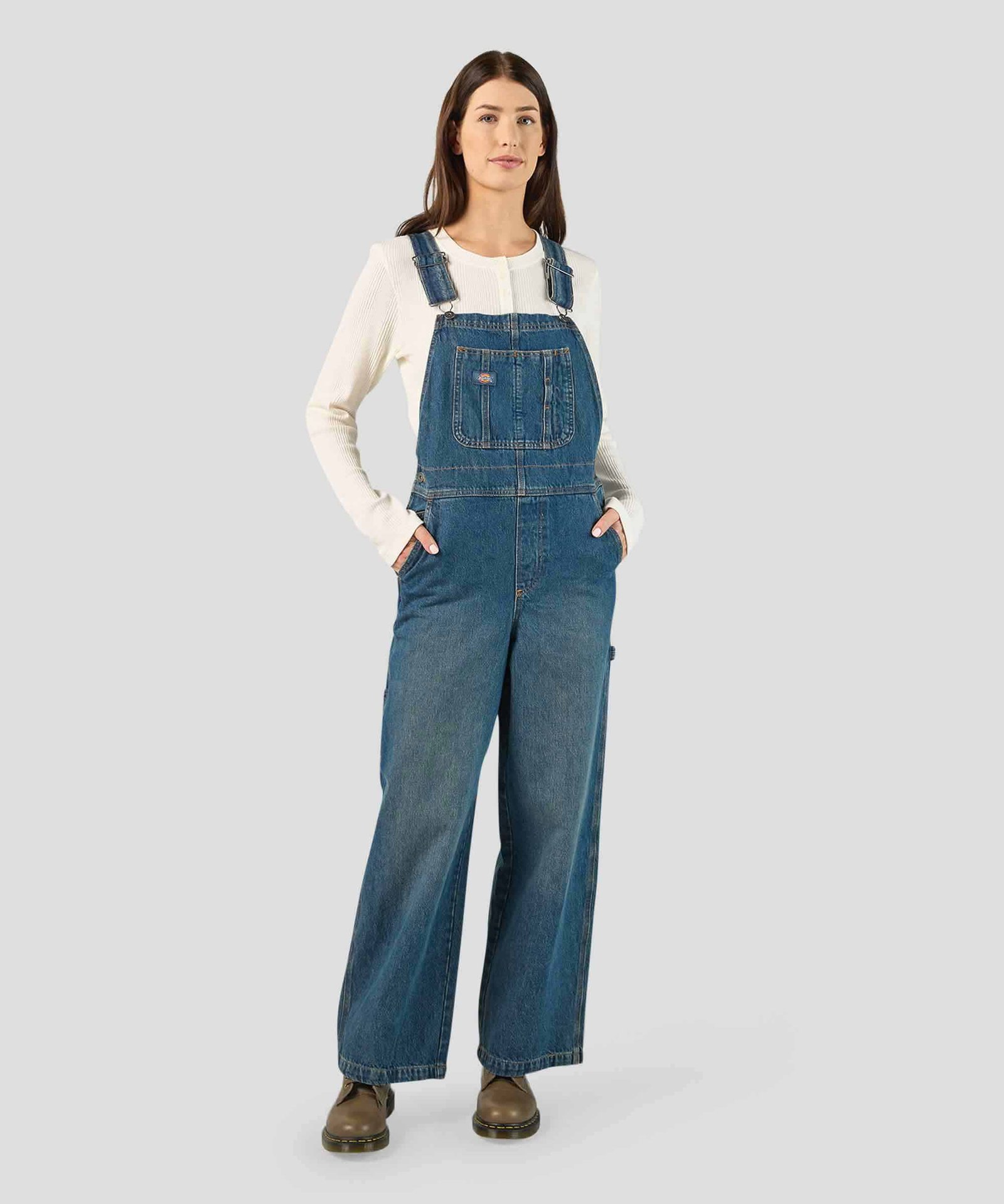 Womens Mad Mechanic Loose Bib Overalls