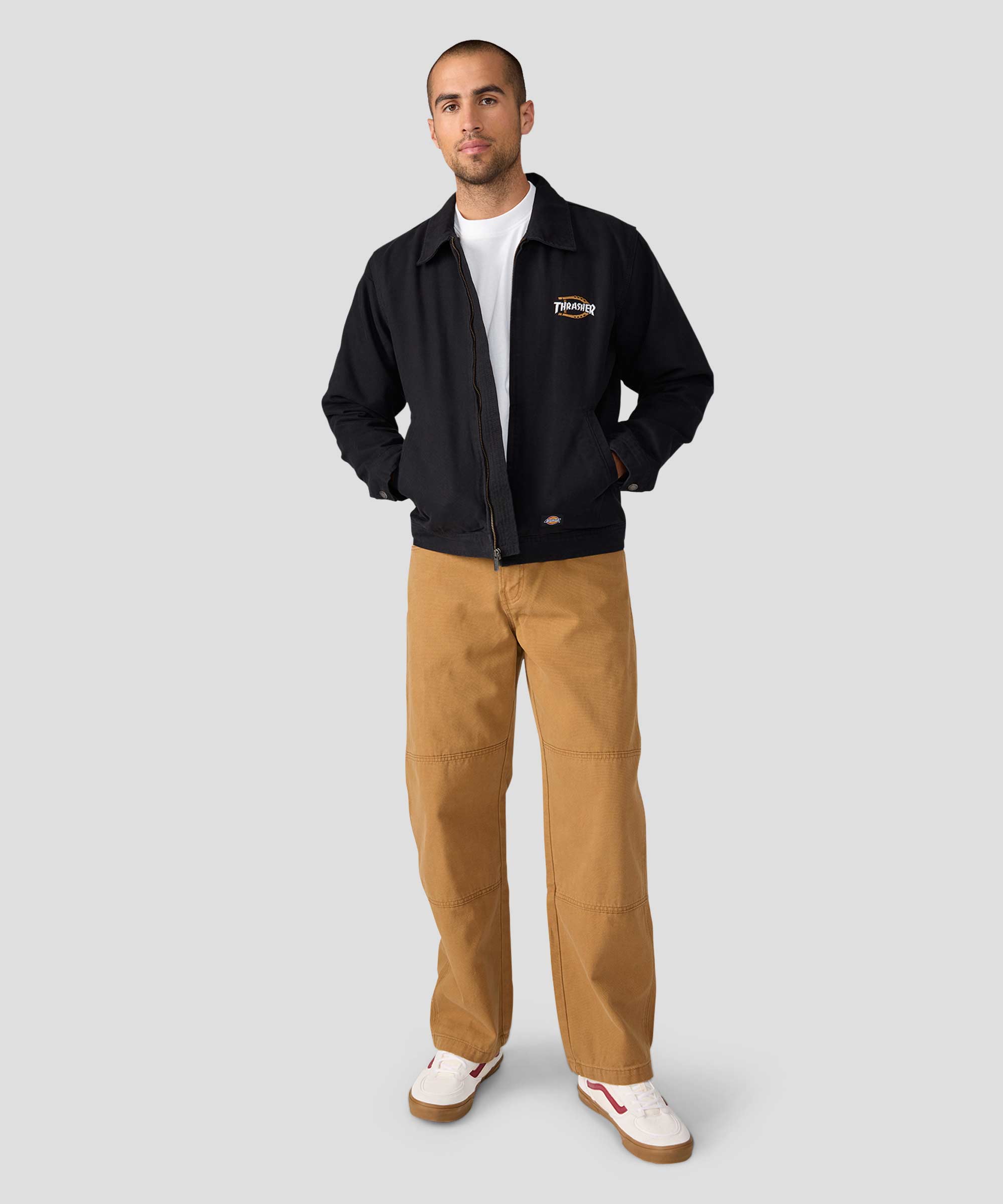 Mens Dickies x Thrasher Jacket in Black | Dickies Australia and NZ