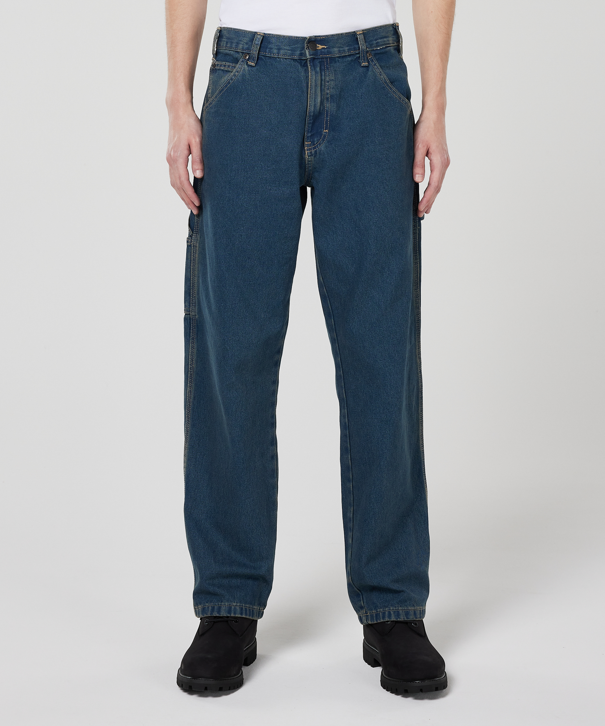 Mens Washed Utility Jeans in Heritage Tinted Khaki | Dickies