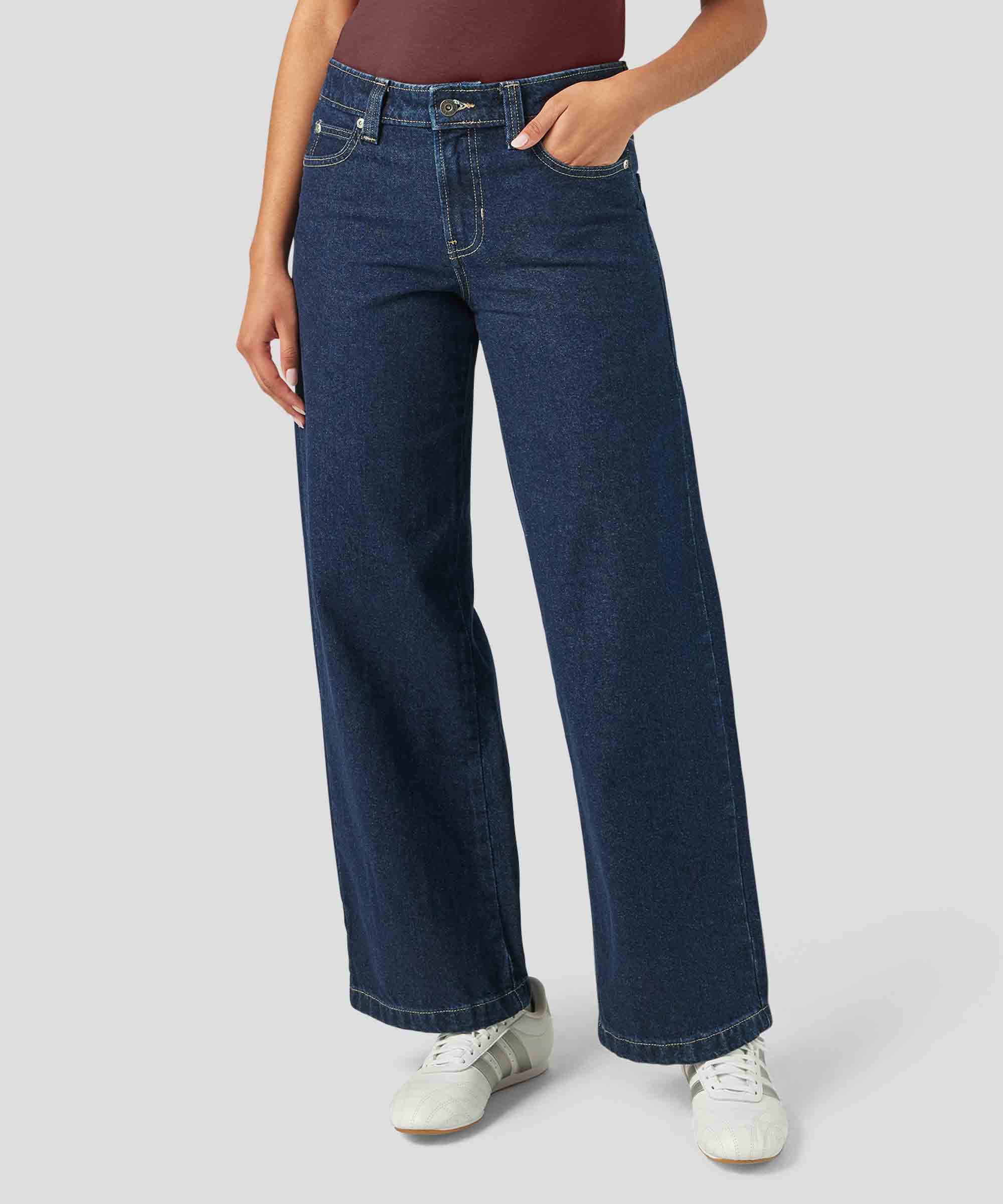 Womens Womens Trucker X-Loose Jeans in Dark Indigo | Dickies